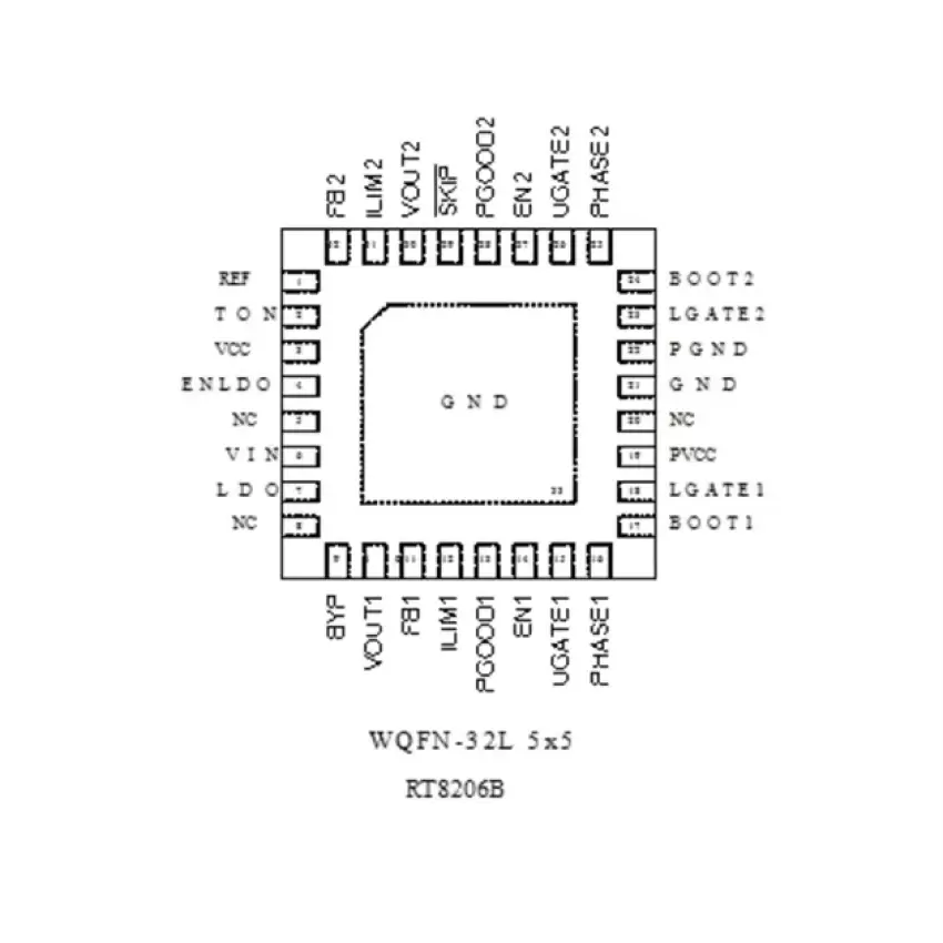 Richtek RT8206B Notebook Entegre