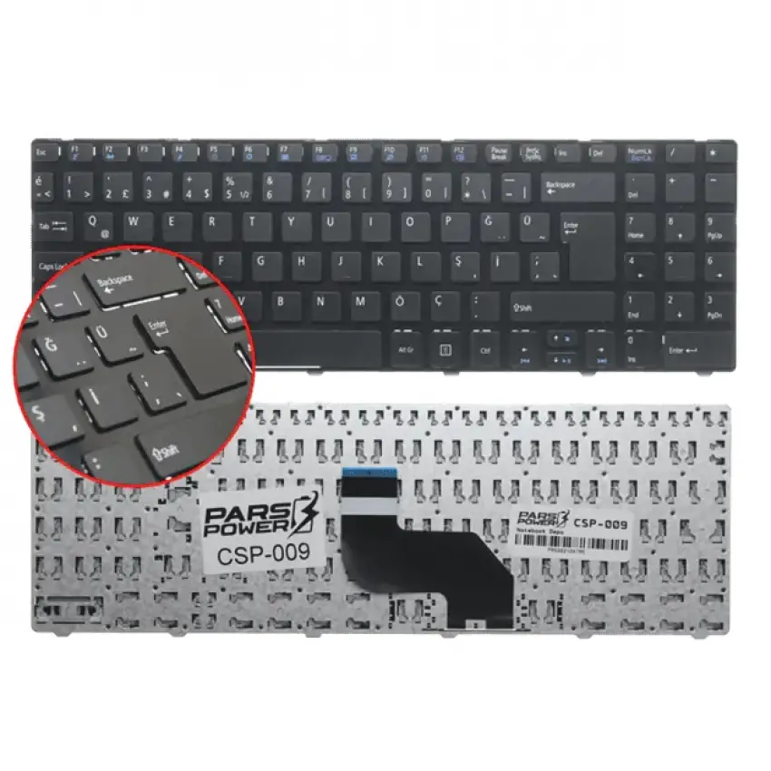 Casper CND.2310-4K35B, CND.2330-4K35B Notebook Klavye (Siyah TR)