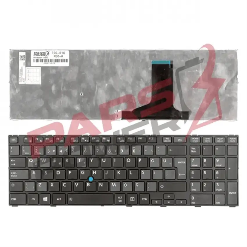 Toshiba Tecra W50-A Serisi Uyumlu Notebook Klavye (Siyah TR)