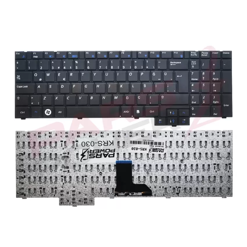 Samsung NP-R530-JT03TR, K090230A1US00024 Notebook Klavye (Siyah TR)