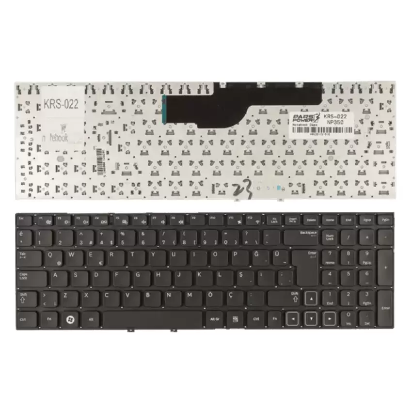 Samsung NP300E5X-S02TR, NP300E5Z-A02TR Notebook Klavye (Siyah TR)