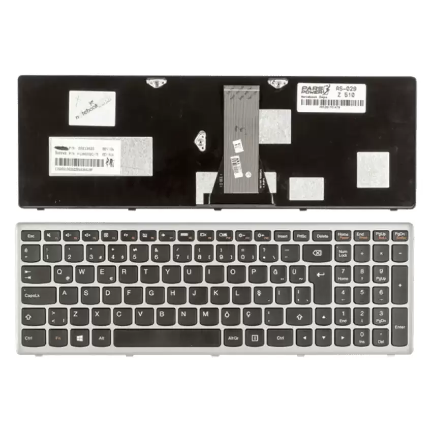 Lenovo 25211084, 25212971, 25213001, 25213031 Notebook Klavye (Siyah TR)