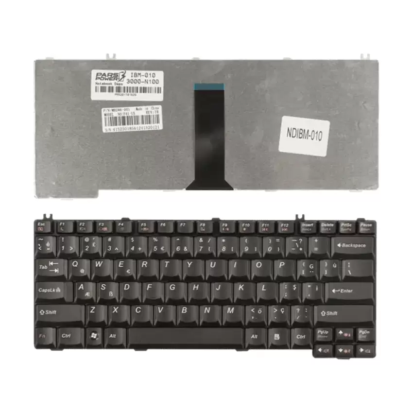Lenovo 3000 N500 24233, 2N500, 4233 Notebook Klavye (Siyah TR)