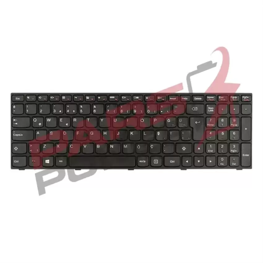 Lenovo E5080, E50-80, 80J2020XTX Notebook Klavye (Siyah TR)