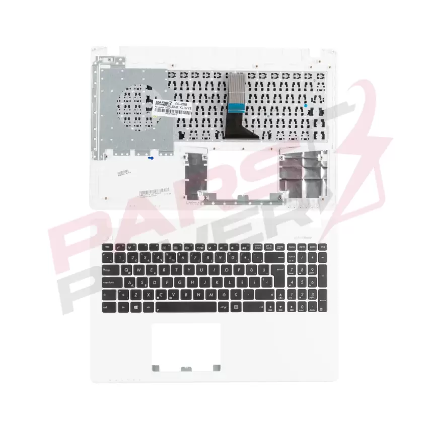 Asus F552WE, K550CA, K550CC, K550DP Notebook Klavye Kasalı (Siyah TR)