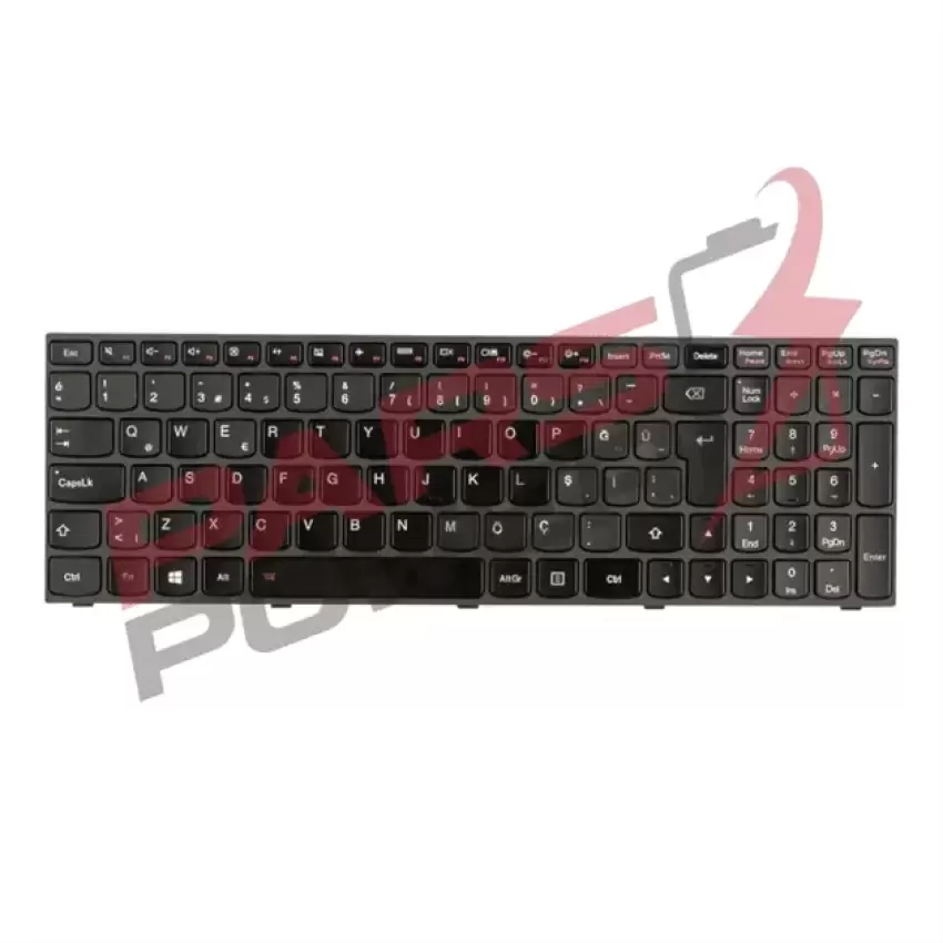 Lenovo 500-15ISK 80NT00PXTX, 80NT00PYTX Notebook Klavye Işıklı (Siyah TR)