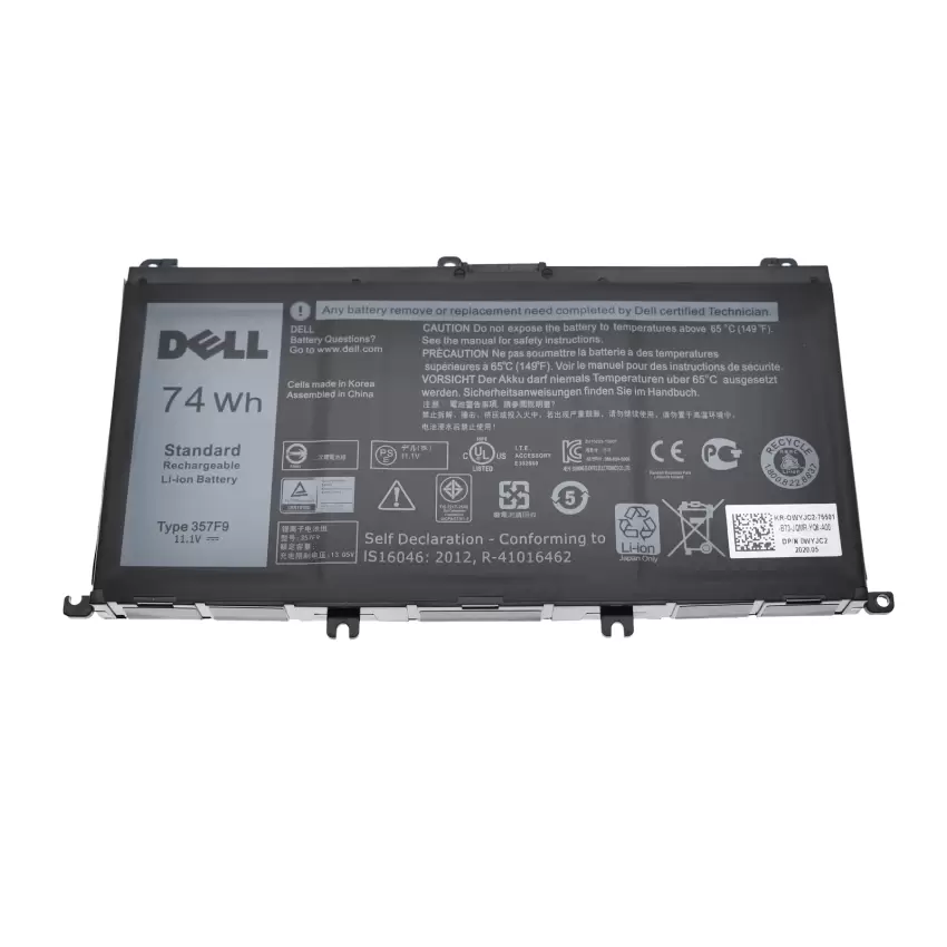 Dell Inspiron 15 Gaming 5577 P57F Batarya - Pil