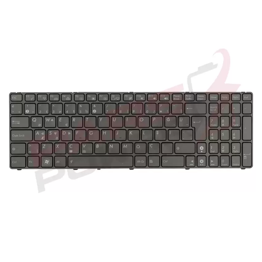 Asus V090546AS1, V090562AK1, V090562AS1 Notebook Klavye Işıklı (Siyah TR)