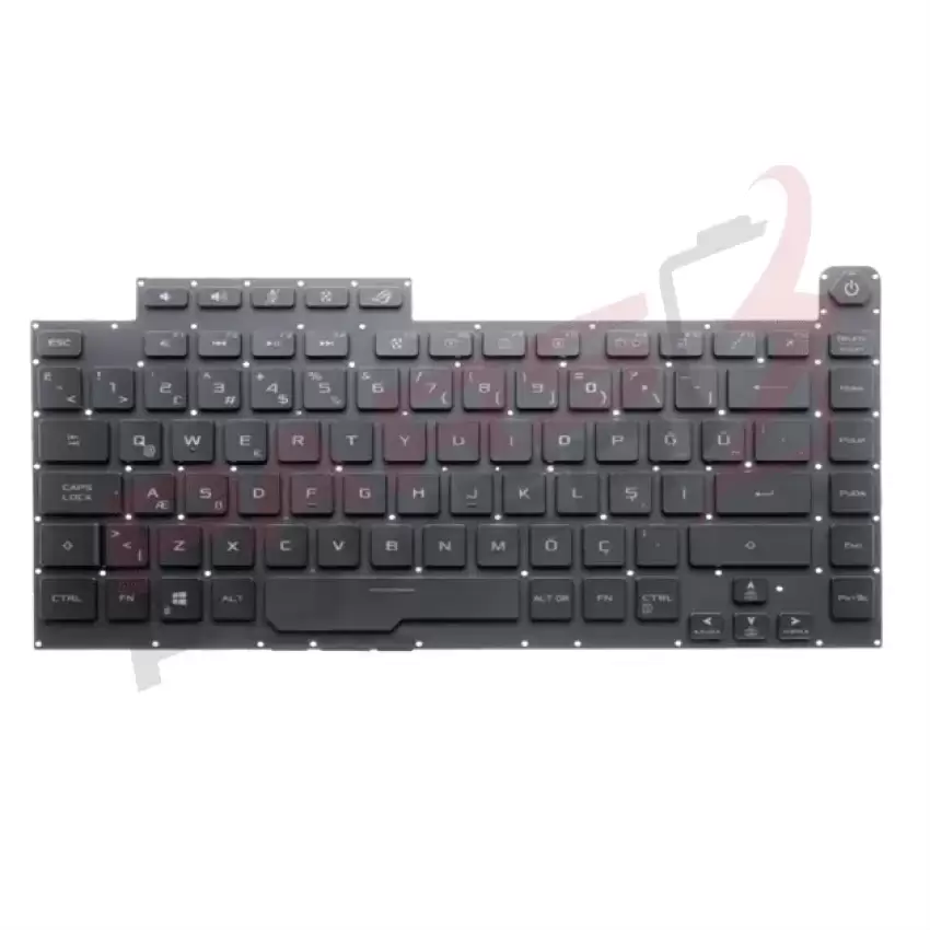 Asus ROG Strix G G531GT-AL178 Klavye Işıklı (Siyah TR)