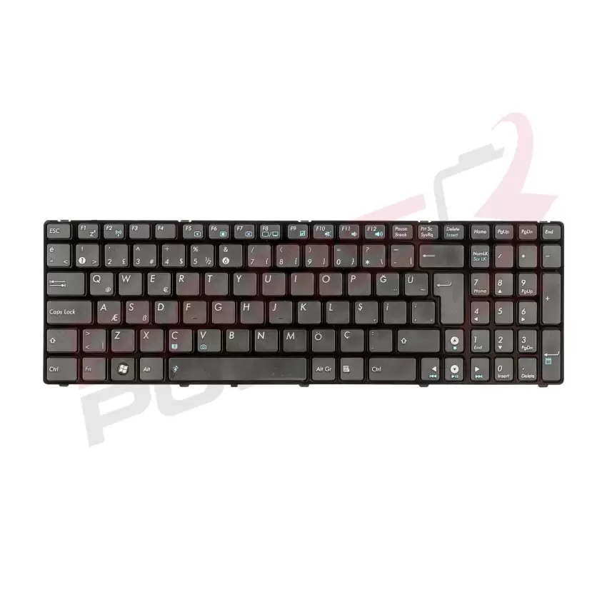 Asus V090546AS1, V090562AK1, V090562AS1 Notebook Klavye (Siyah TR)