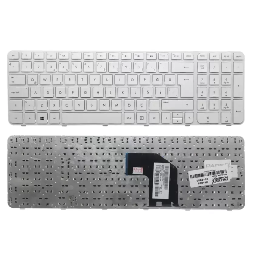 HP Pavilion g6-2000 Serisi Notebook Klavye (Beyaz TR)