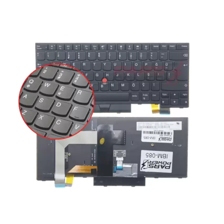 Lenovo ThinkPad 01AX433, 01AX392 Klavye Işıklı (Siyah TR)