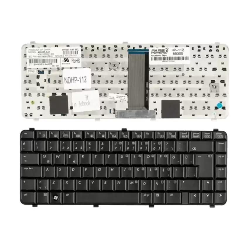 Hp 539682-141, 539682-001 Notebook Klavye (Siyah TR)
