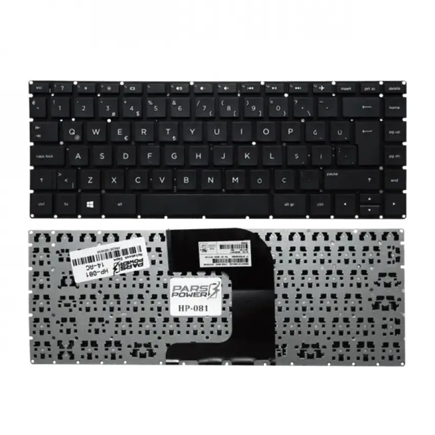 Hp Compaq 14-s, 14-s000, 14-s100 Notebook Klavye (Siyah TR)