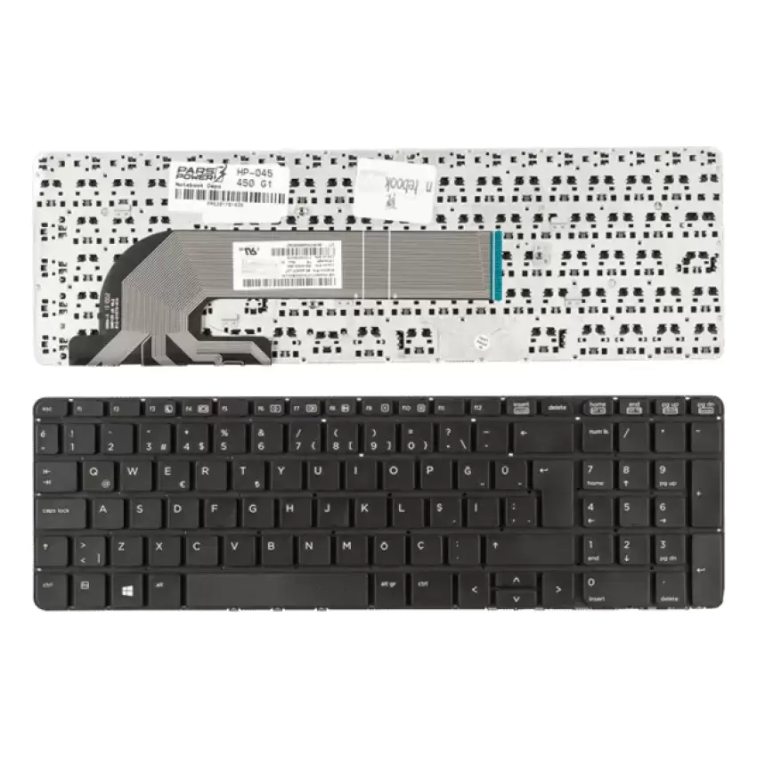 Hp MP-12M7, MP-12M73US-442, 768787-141 Notebook Klavye (Siyah TR)