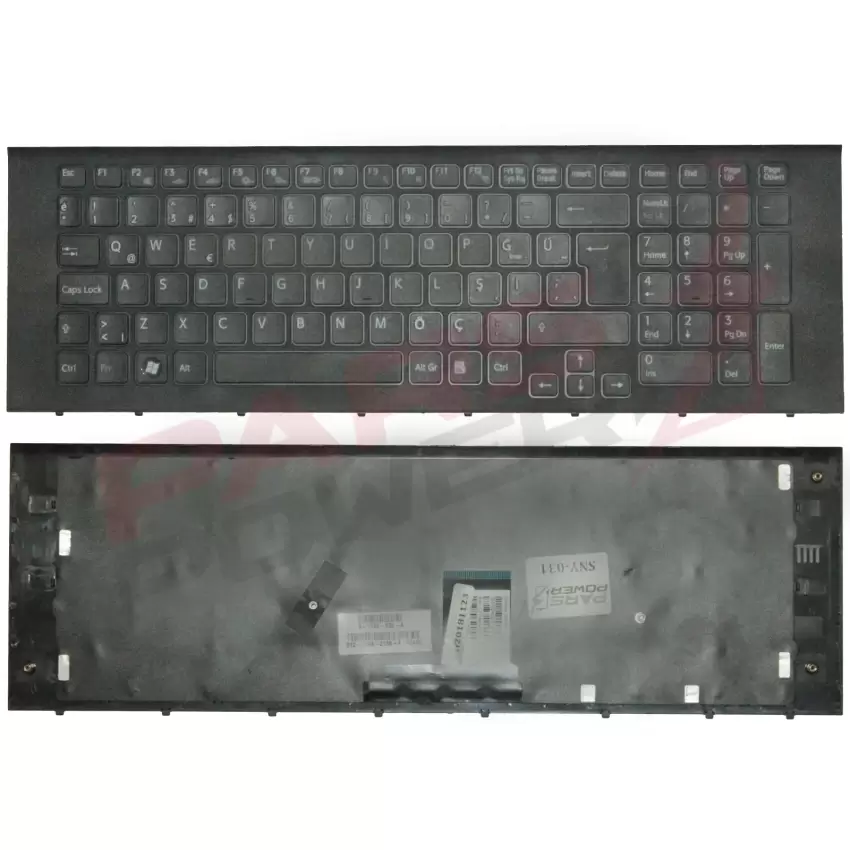 Sony Vaio VPCEC2M1E, VPCEC2M1R, VPCEC2S0E Notebook Klavye (Siyah TR)