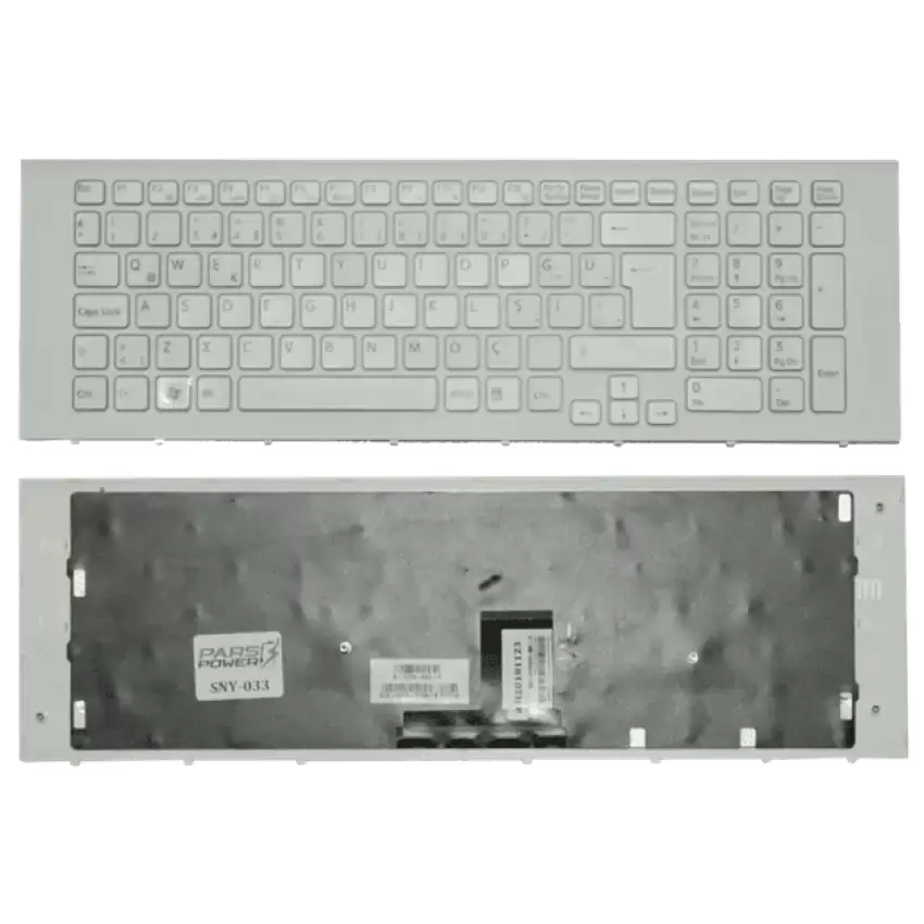 Sony Vaio VPCEC1S1E, VPCEC1S1R, VPCEC1Z1E Notebook Klavye (Beyaz TR)