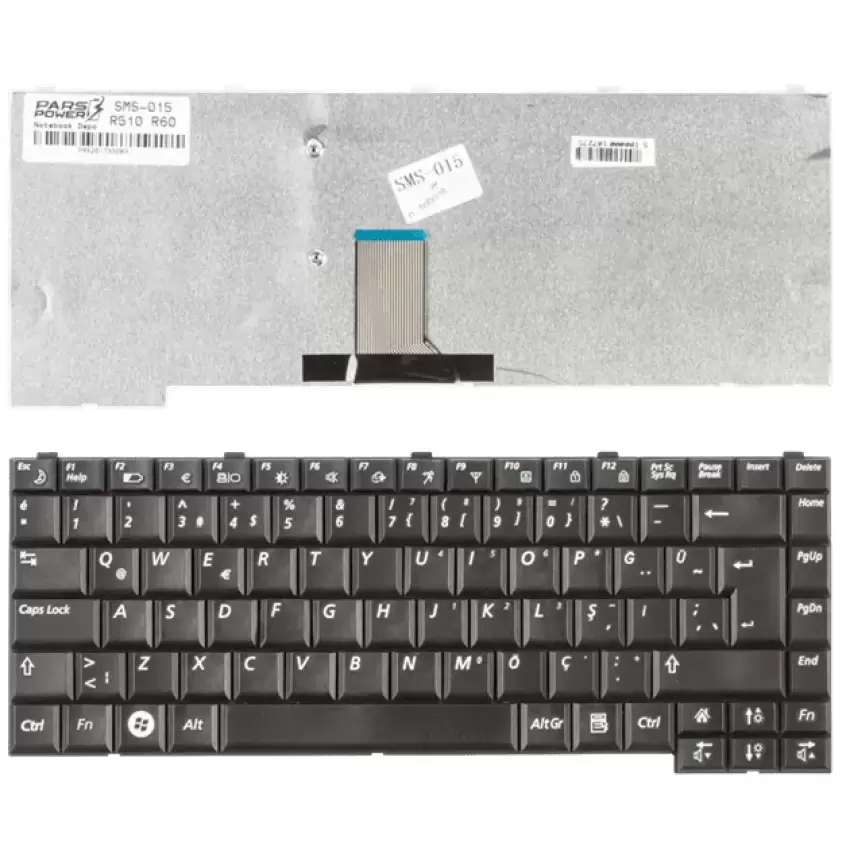 Samsung NP-R510-FA03TR, NP-R510-FA04TR Notebook Klavye (Siyah TR)