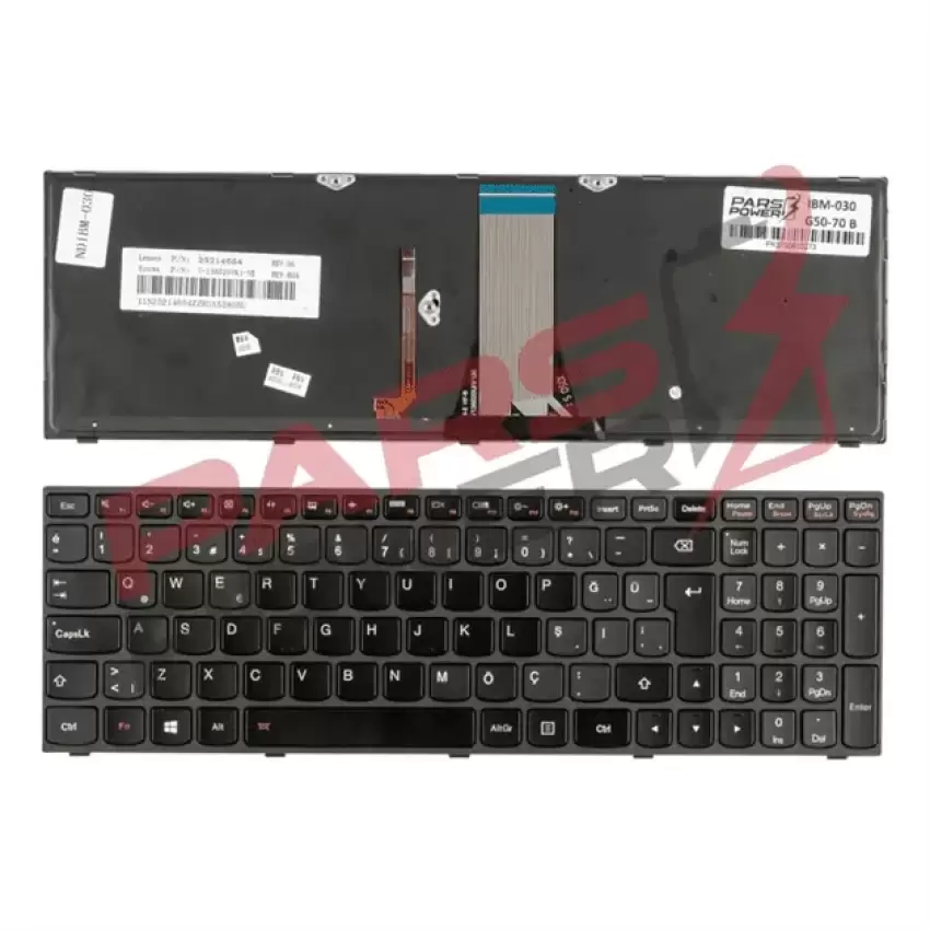 Lenovo Z5070 59-424623, 59-424639 Notebook Klavye Işıklı (Siyah TR)