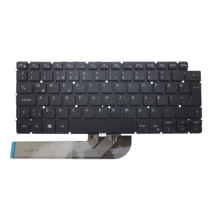 Dell Uyumlu Vostro 5390, 13-5390, 13 5390 Uyumlu Klavye (Siyah TR)