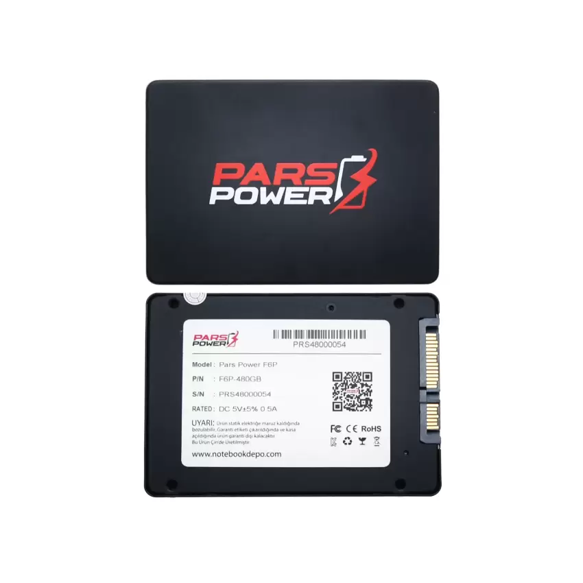 Pars Power 480 GB 2.5 3D Nand (550/482) SATA 3.0 SSD