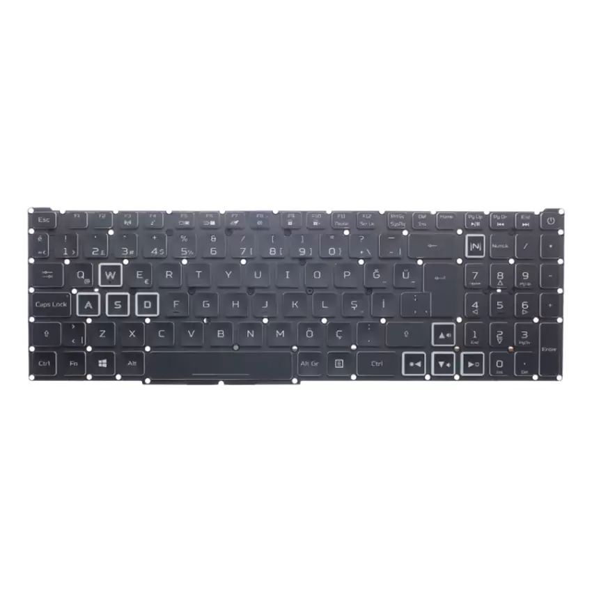 Acer Nitro 5 AN515-45-R05N, AN515-45-R06Q Klavye Işıklı (Siyah TR)