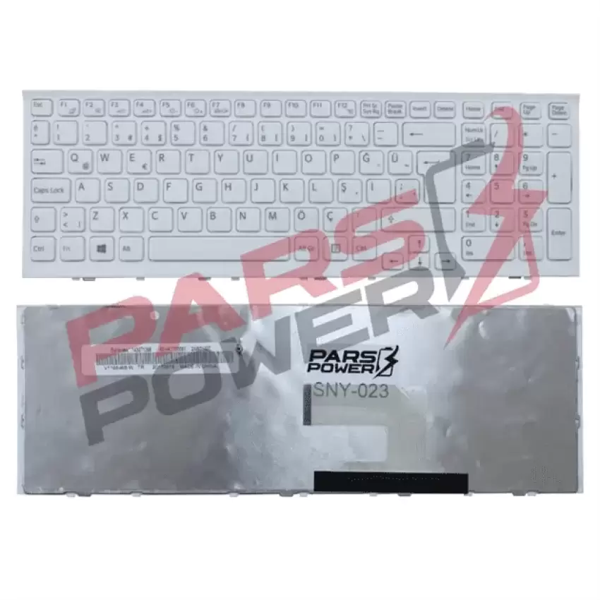 Sony Vaio VPCEH1M8E, VPCEH1M9E, VPCEH2C5039B Notebook Klavye (Beyaz TR)