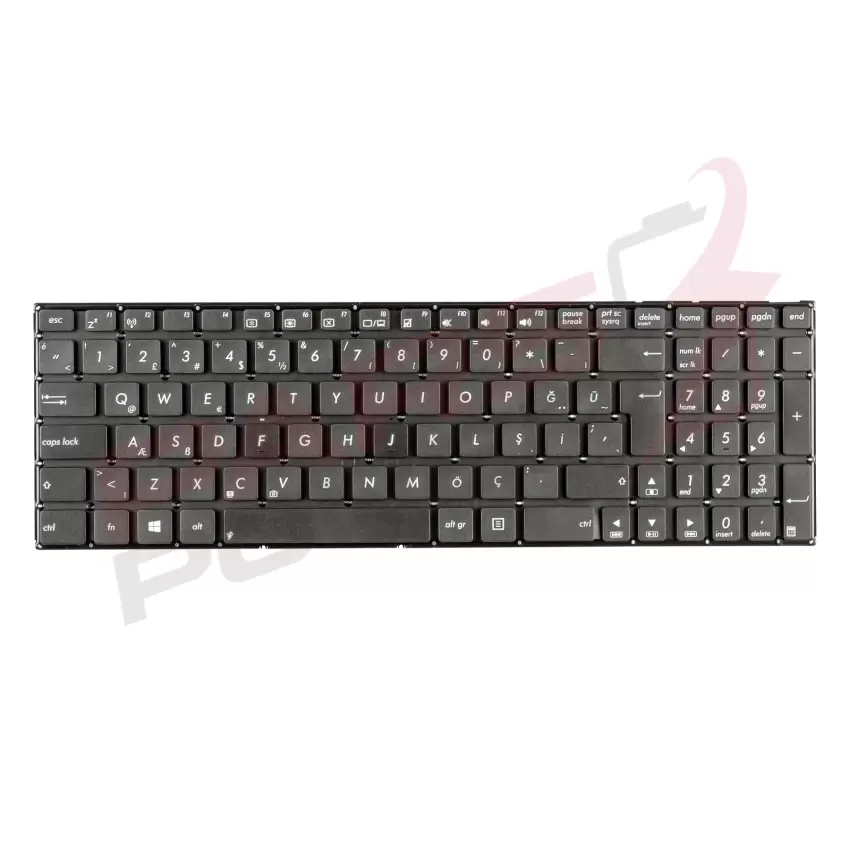 Asus R513EA, R513EP, R513LA, R513LD Notebook Klavye (Siyah TR)