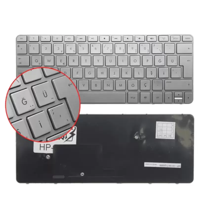 Hp 656757-141 Notebook Klavye (Gümüş TR)