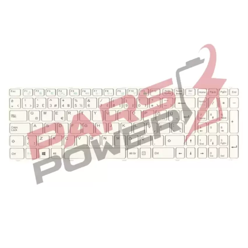 Casper CHY.4702-8T45A-N, CKU.3110-4K05V-B Notebook Klavye (Beyaz TR)