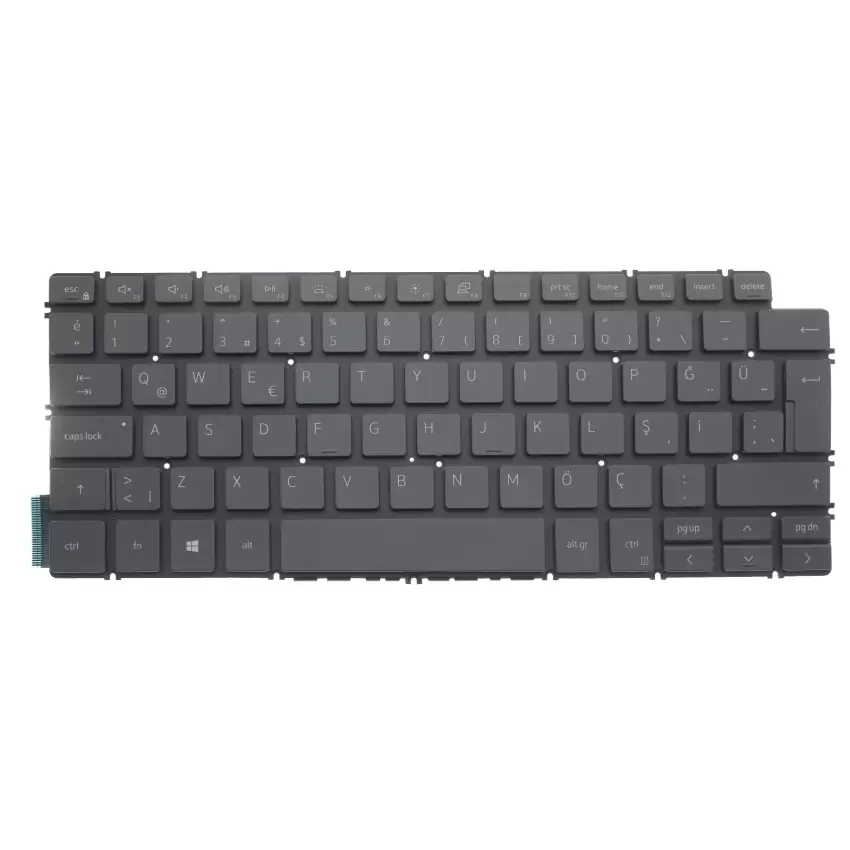 Dell Uyumlu Vostro 5390, 13-5390, 13 5390 Uyumlu Klavye Işıklı (Siyah TR)