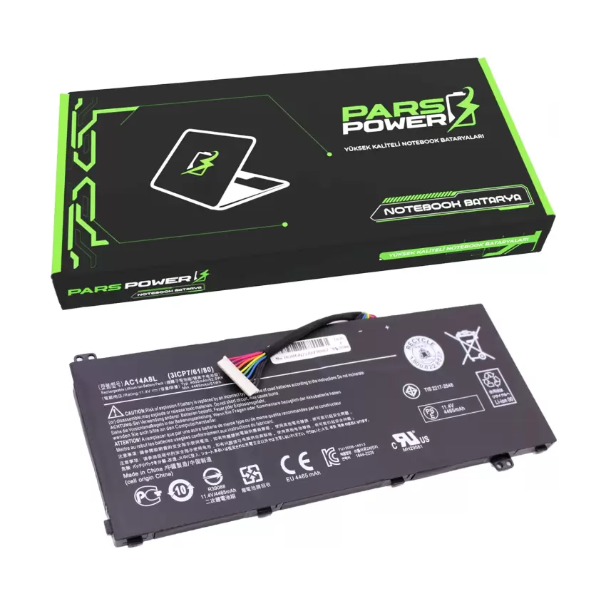 Acer Aspire VN7-793, VX15 VX5-591 Batarya - Pil (Pars Power)