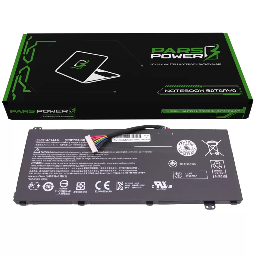 Acer Aspire VN7-793, VX15 VX5-591 Batarya - Pil (Pars Power)