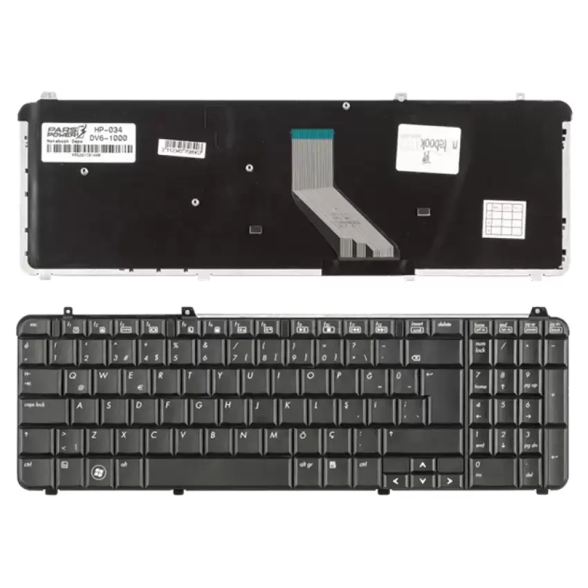 Hp Pavilion dv6-2065et, dv6-2070et Notebook Klavye (Siyah TR)