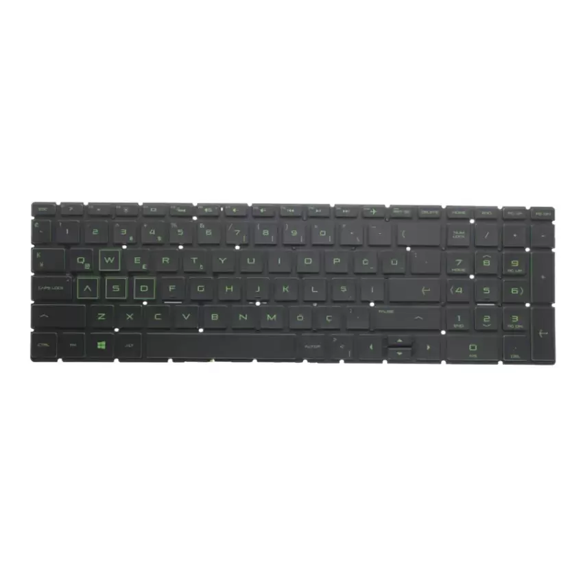 Hp 15-DW0010NT, 15-DW0011NT Notebook Klavye Işıklı (Siyah TR)