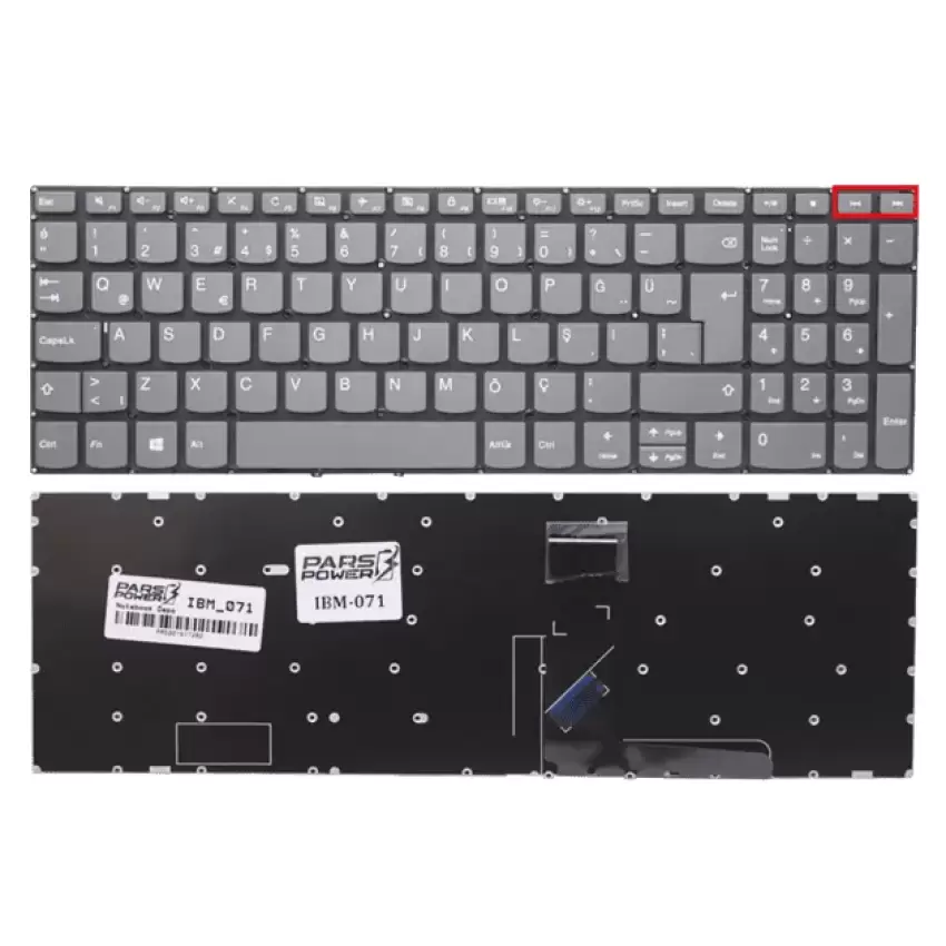 Lenovo V130-15IKB 81HN00ELTX, V130 81HN00N6TX Klavye (Füme TR)