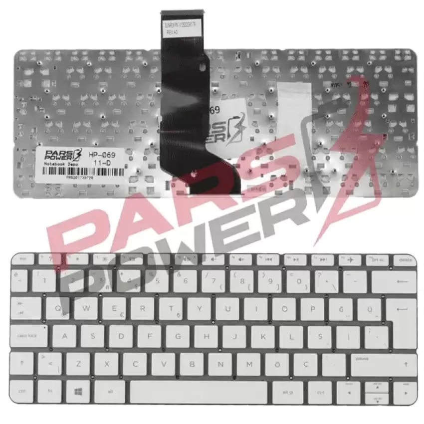 Hp Stream 11-D001NT(K6D29EA) Notebook Klavye (Beyaz TR)