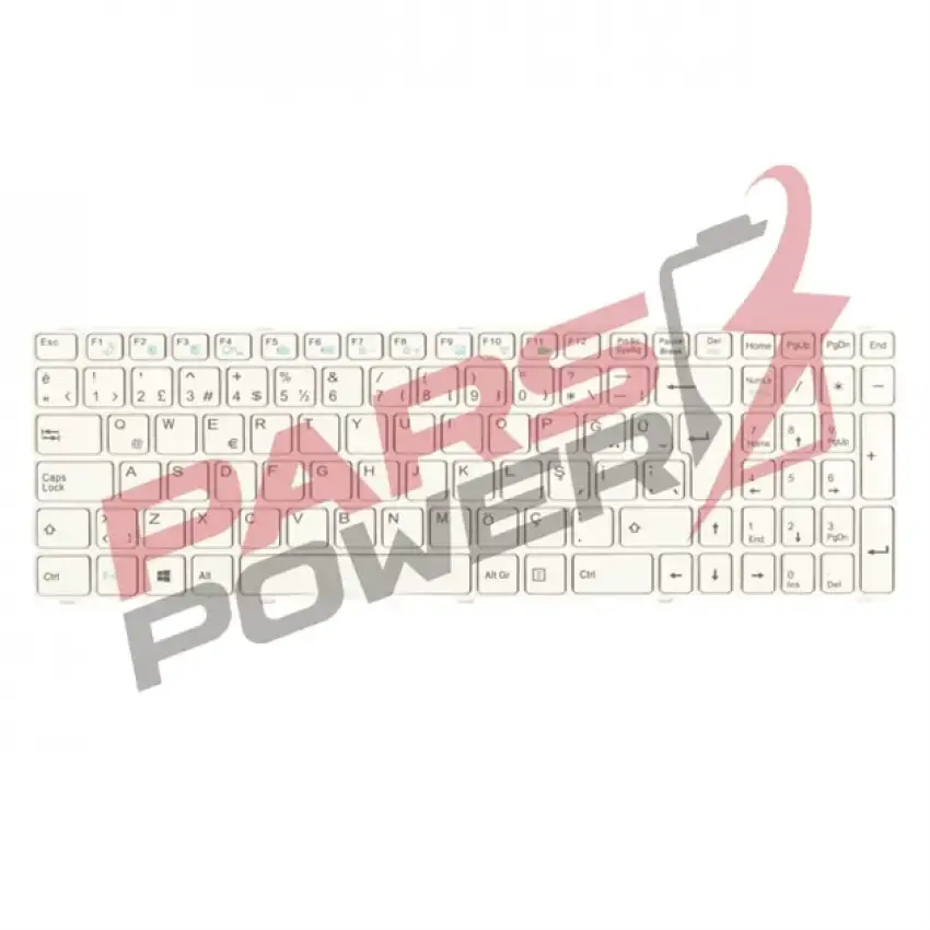 Casper CHY.4000-4L45A-S, CKU.B980-4K05-S Notebook Klavye (Beyaz TR)
