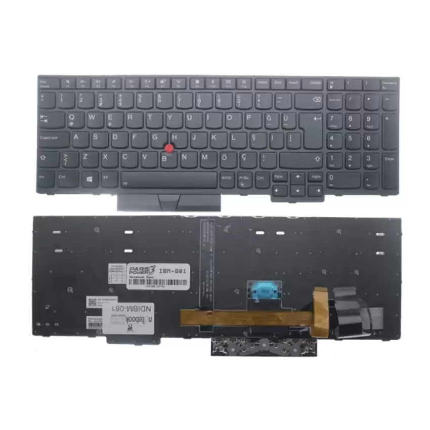 Lenovo ThinkPad 20KS003FTX, 20NB006BTX Klavye Işıklı (Siyah TR)