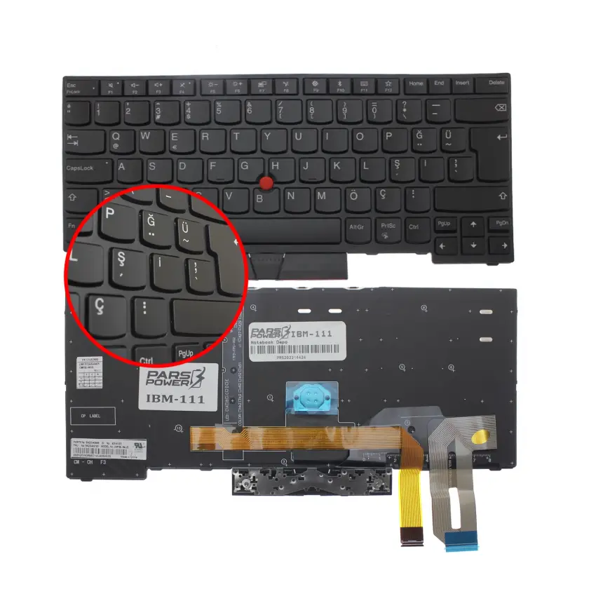 Lenovo ThinkPad L390 20NR001JTX Klavye Işıklı (Siyah TR)
