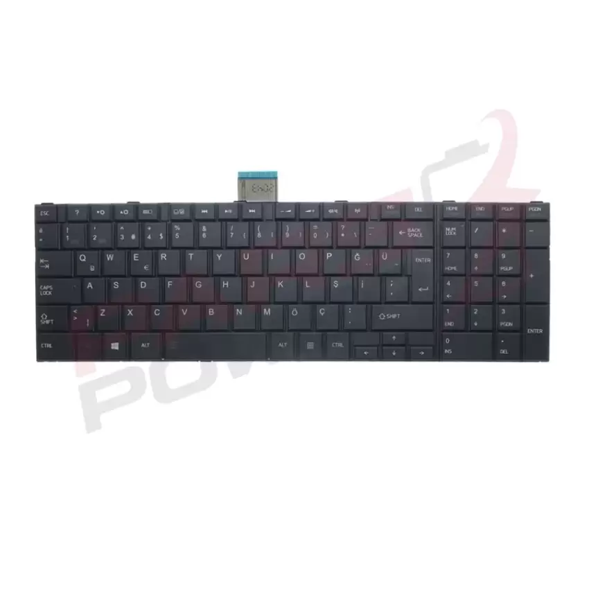 Toshiba Satellite C50-A-109, C50-A-10D, C50-A-10G Klavye (Siyah TR)