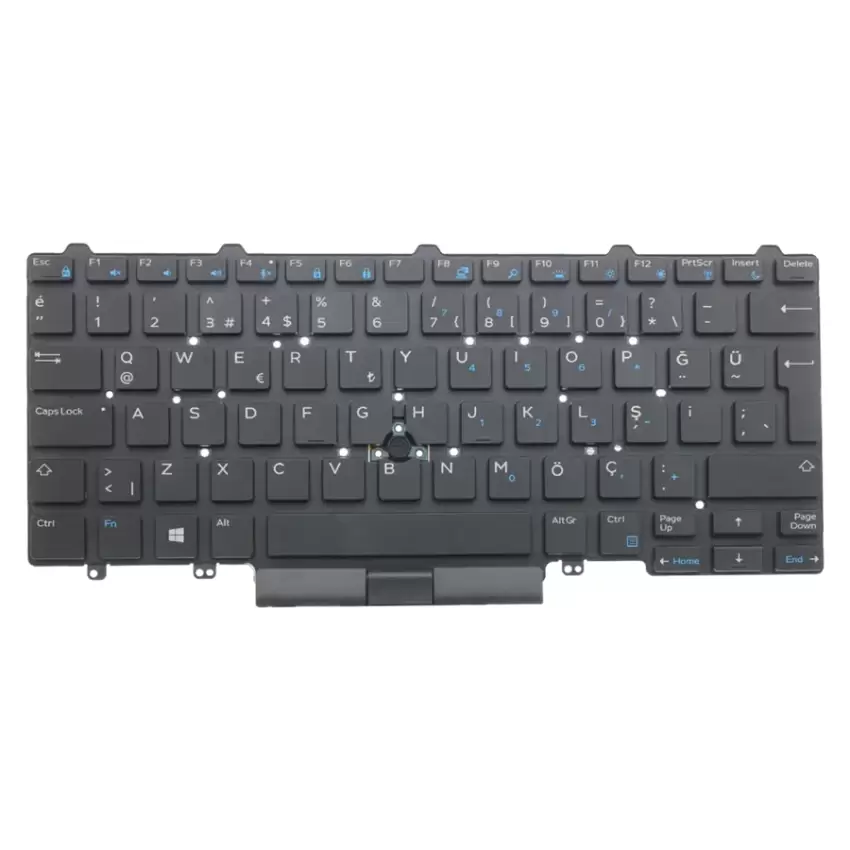 Dell Latitude P73G001, P72G001 Klavye Işıklı (Siyah TR)