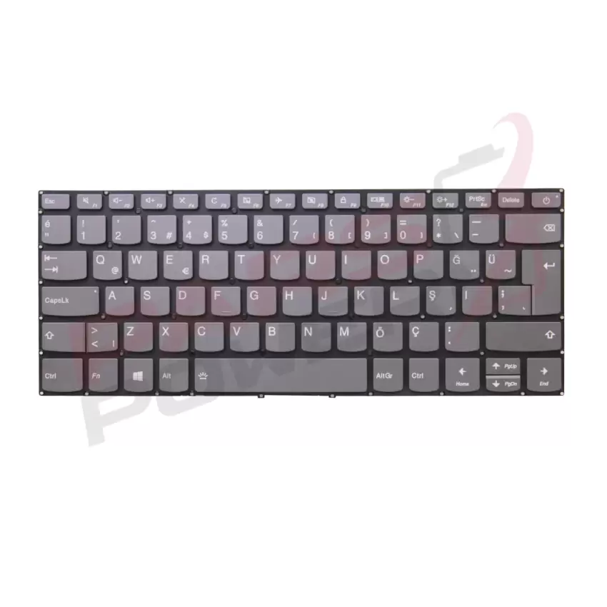 Lenovo 5CB0N78415, 5CB0N78570, 5CB0N78471 Notebook Klavye Işıklı (Füme TR)
