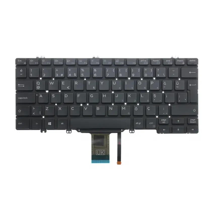 Dell Latitude E7300 P99G Klavye Işıklı (Siyah TR)