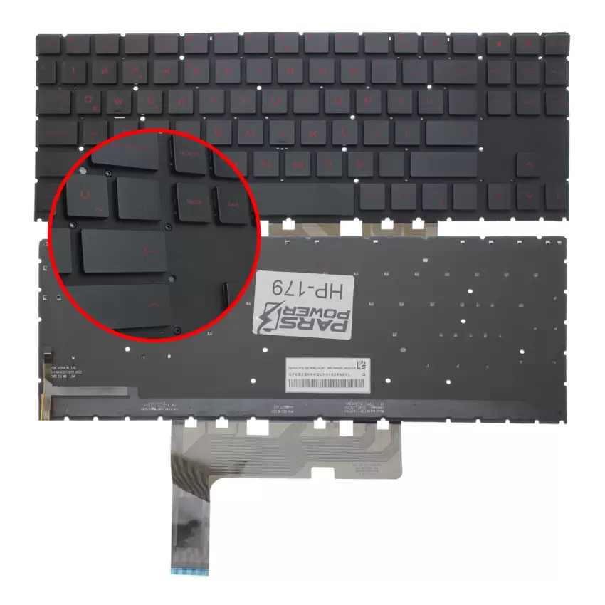 Hp OMEN 15-ek0008nt (3A700EA) Klavye Işıklı (Siyah TR)