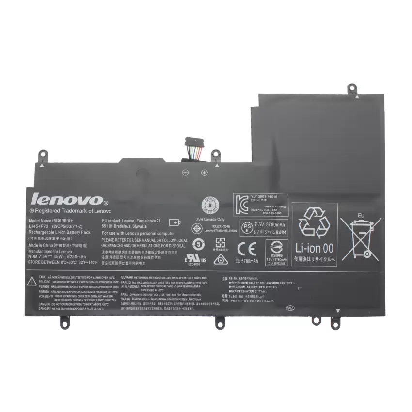 Lenovo Yoga 2ICP5/63/71-2 Batarya - Pil