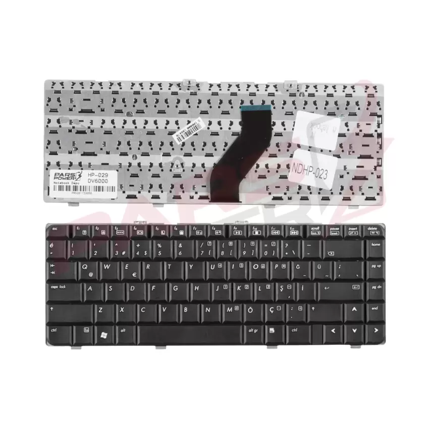 HP Pavilion DV6600, DV6700 Serisi Notebook Klavye (Siyah TR)