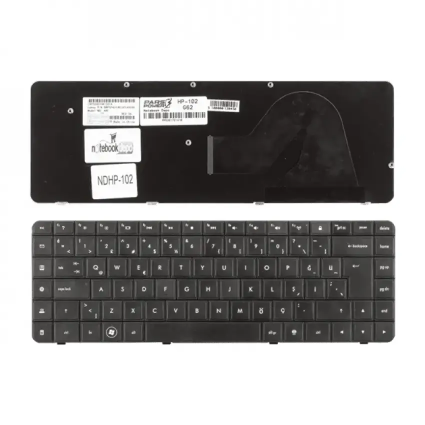 Hp G62-b08et, G62-b10st, G62-b11et Notebook Klavye (Siyah TR)