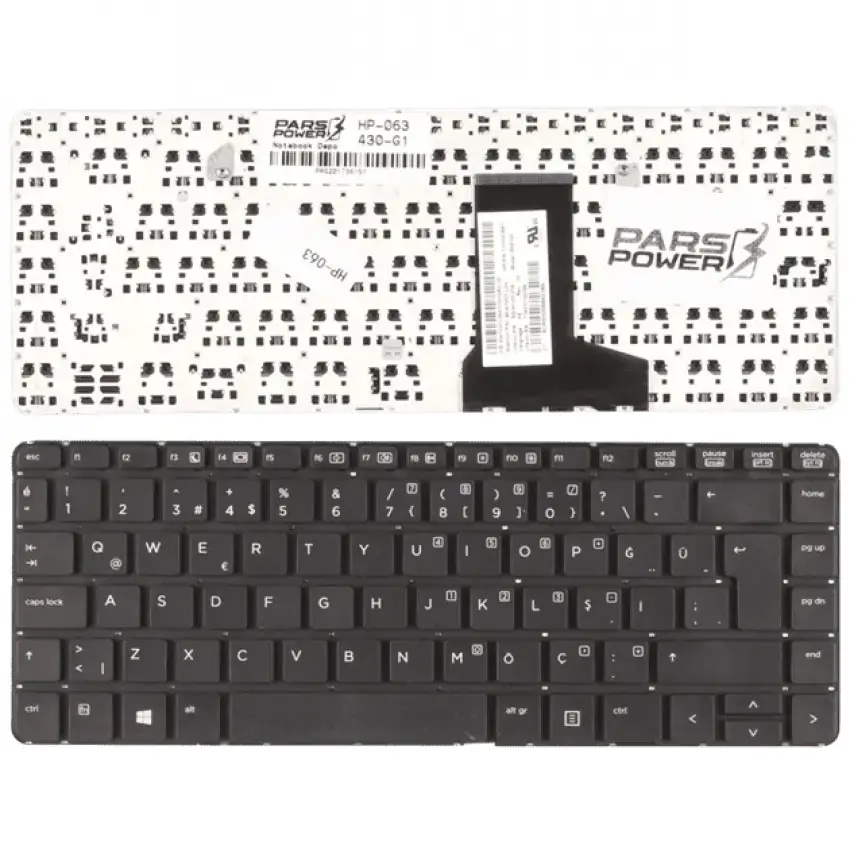 Hp ProBook 430 G1 H0V12EA, H0V13EA Notebook Klavye (Siyah TR)