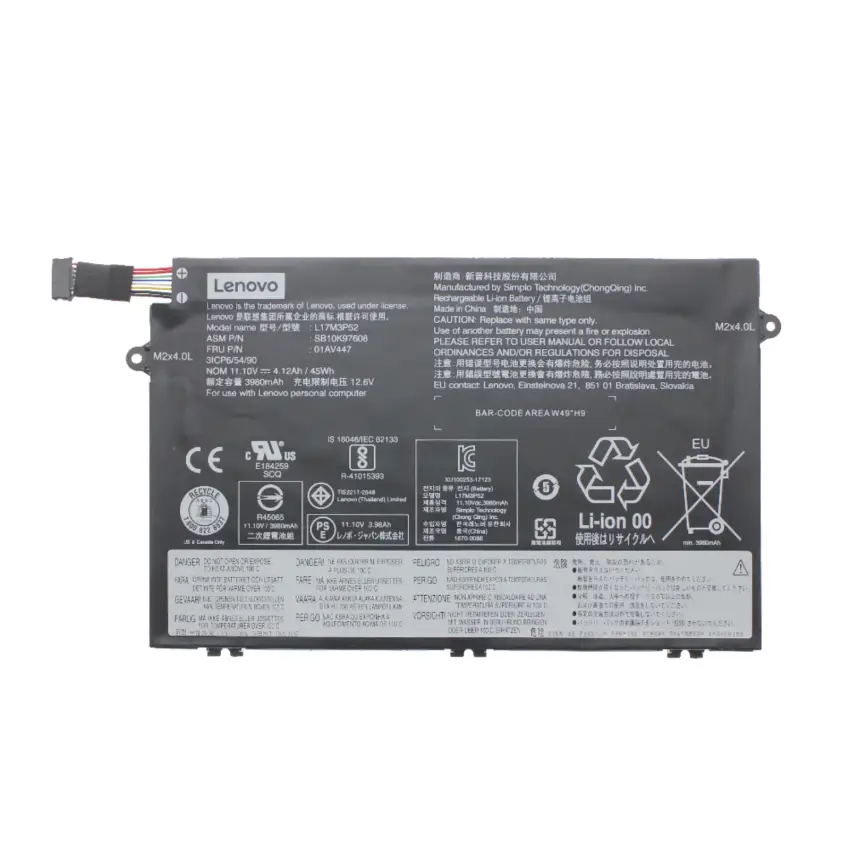Lenovo ThinkPad E15 20RDS03400A8 Batarya - Pil